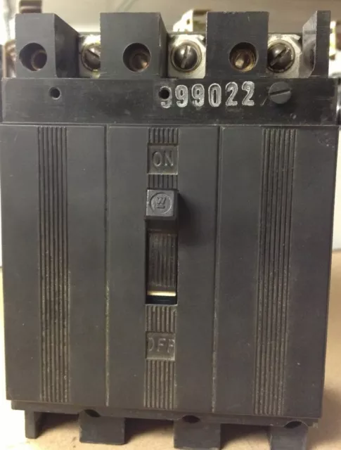 Westinghouse E3015 3 Pole 15 Amp 240 Volt 7Kaic Obsolete Circuit Breaker