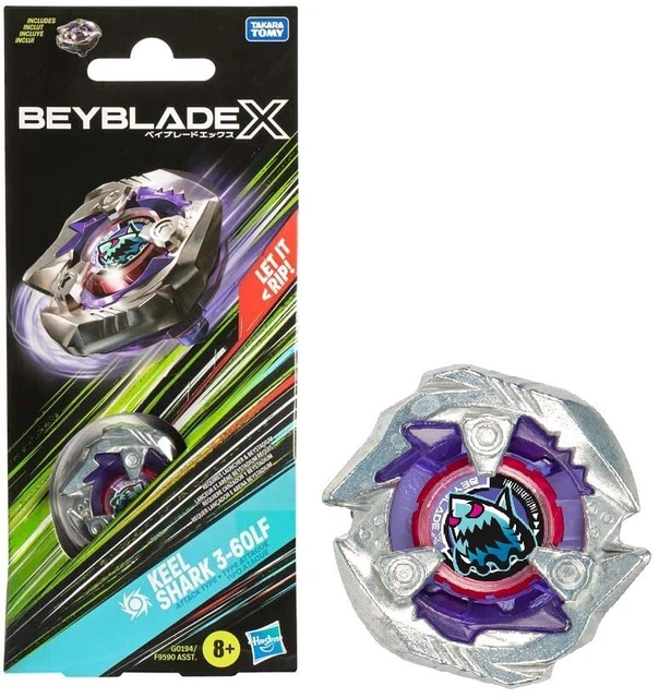 Beyblade X Booster Pack Toupie Keel Shark 3-60LF, Jouet pour garçons et Filles dès 8 Ans, Toupie Détachable, Accessoires Adaptables, pour la Compétition | Votre wishlist sur