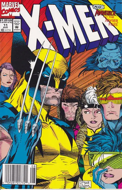 X-Men #11 Marvel Comics Newsstand August Aug 1992 (VFNM Stock Photo)