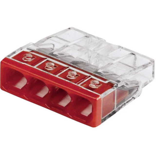 Borne de raccordement WAGO 2273-204-100 flexible: - rigide: 0.5-2.5 mm² Nombre