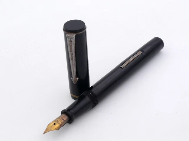 Stylo Plume Ancien Jumbo Japon – Bois Et Laiton, à Piston, Occasion Rare