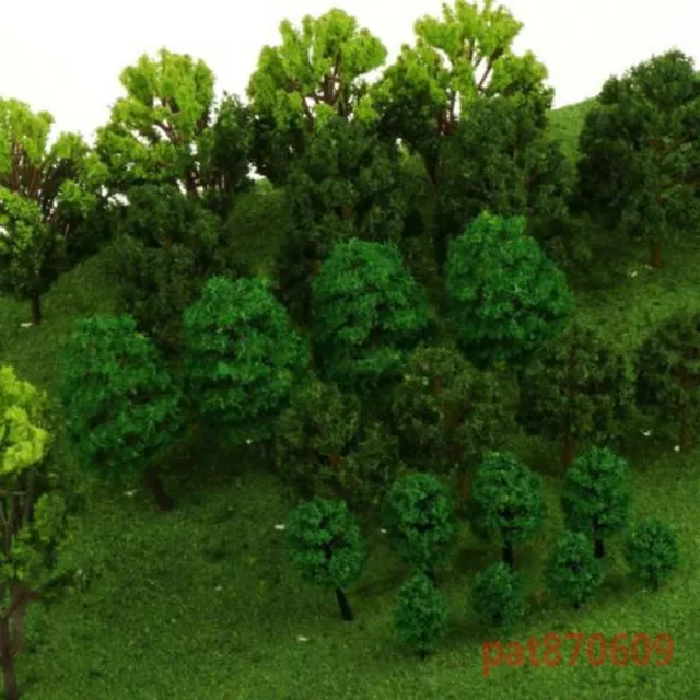 28pcs/pack Model Trees HO OO Scale Railroad Garden Park Scenery Landscape