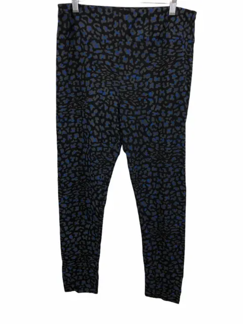 Legacy Women's Pull-on Brushed Jersey Leggings Pant Blue Animal Small Size