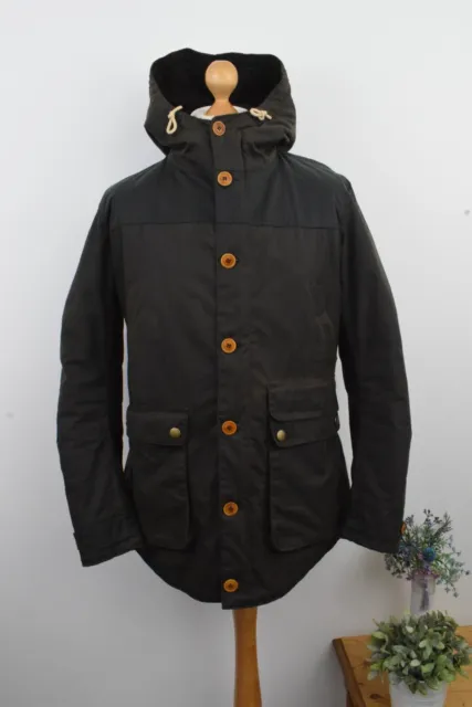 BARBOUR Game Waxed Cotton Parka £319 Size Small - Fits XS - 36 UK Chest Coat 46