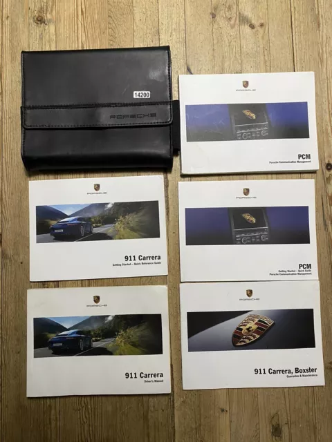 09-11 PORSCHE 911 CARRERA  OWNERS MANUAL HANDBOOK + NAVI & WALLET 2011 Ref14200