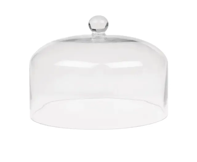 Olympia round Cake Stand Dome 285Mm - Clear Glass - Glass Washer Safe