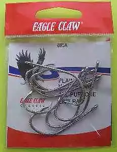 Eagle Claw 85A #1/0 8Ct Nickle Plated Hooks