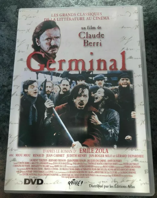 DVD GERMINAL d'Emile ZOLA - Miou-Miou / Renaud / Jean Carmet / Gérard Depardieu