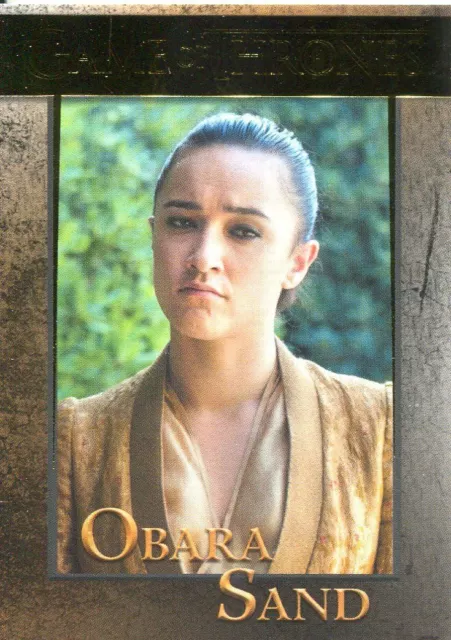 Game Of Thrones Season 7 Gold Parallel Base Card #54 Obara Sand