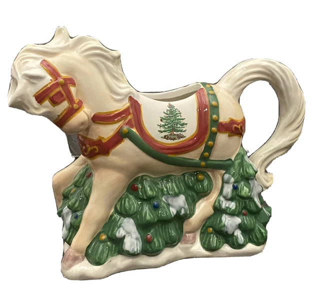 Spode Christmas Tree Village Horse Drawn Sleigh Creamer Pitcher Replacement Spode Christmas Tree Village Horse Drawn Sleigh Creamer Pitcher Replacement