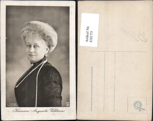 418173,KAISERIN AUGUSTE VIKTORIA Adel Monarchie Deutschland pub NPG