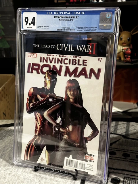 Invincible Iron Man #7 (Marvel Oct 2016) CGC 9.4 1st Print  1st Cameo App Riri