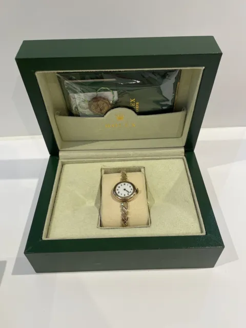 ROLCO By ROLEX 9ct Gold Cased Women's Vintage WRISTWATCH HandWind WORKING IncBox