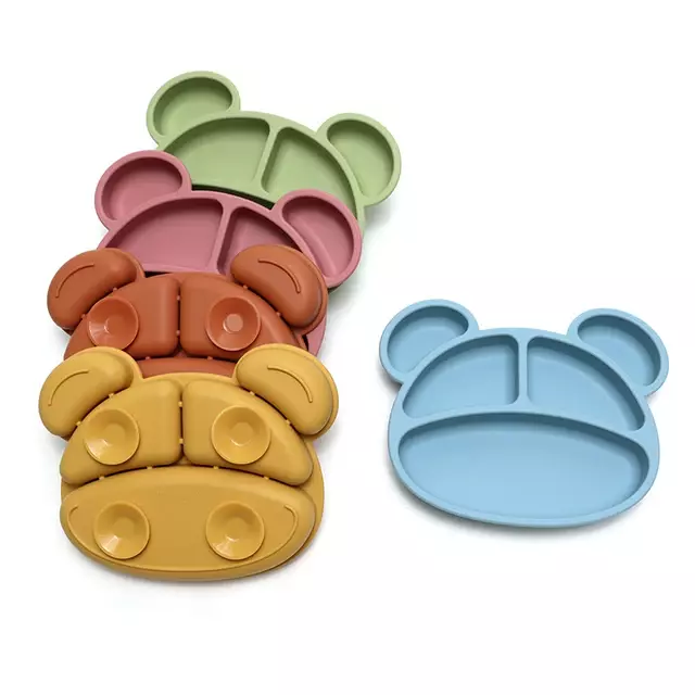 Dinner Plate Silicone Suction Section Divider Baby and Kids Feeding Weaning UK