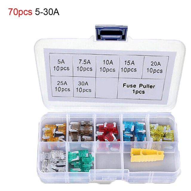 Fusible Automobile 70Pcs / Kit Assortiment Kit Bateau Camper Rv Coloré for Car