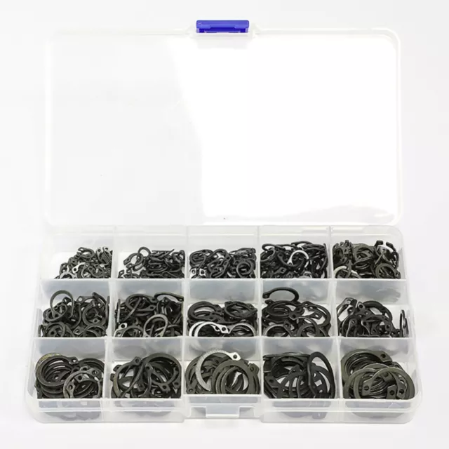 480pcs C-type Metric Internal External Circlip Snap Ring Grab Kit Assortment AU