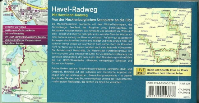 Radführer Havel-Radweg v d. Mecklenb. Seenplatte an die Elbe NEU Bikeline 392 km 2