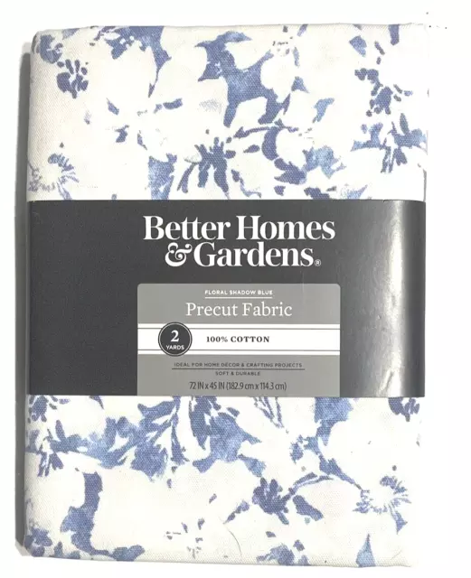 Better Homes & Gardens 100% Cotton Plaid Blue, 2 Yard Precut Fabric
