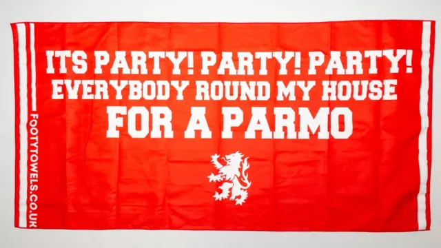 Middlesbrough Boro Parmo Ali Brownlee quote microfibre beach towel with bag