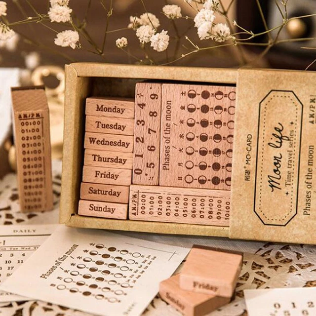 Clear Engraving Wood Rubber Stamps for DIY Scrapbooking Embossing Craft