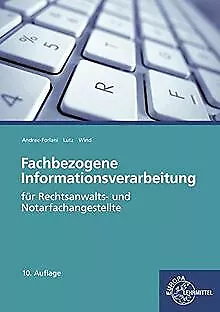 Fachbezogene Informationsverarbeitung: für Rechtsan... | Buch | Zustand sehr gut