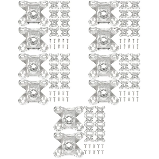 50 Connettori Angolari Metallo Per Mobili - Staffe 90 Gradi 36x27 Mm Con Viti, Per Legno - Foto 3