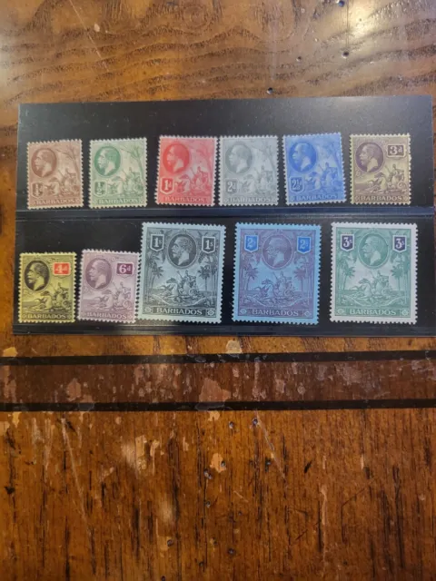 Stamps Barbados Scott #116-26 h
