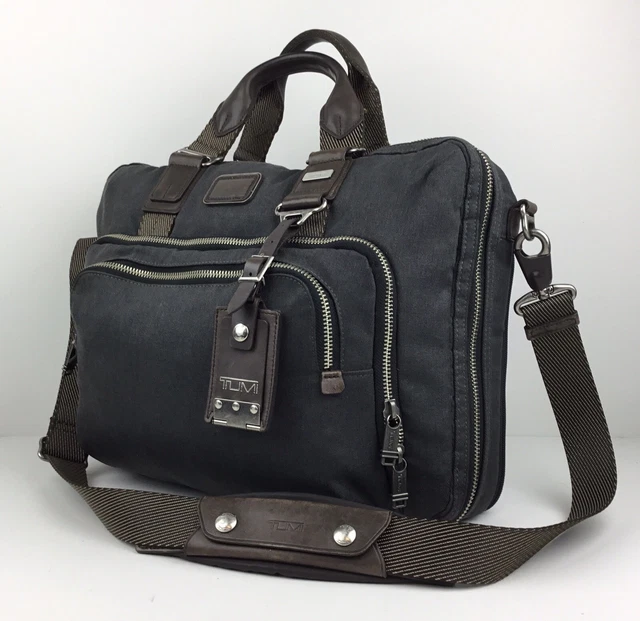 TUMI Alpha Bravo Yuma Anthracite Messenger Briefcase 3