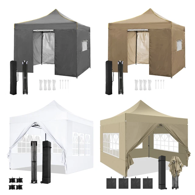 Wasserdicht Pavillon 3x3m&3x6m Faltpavillon Gartenzelt Pavillion Anti-UV Faltbar