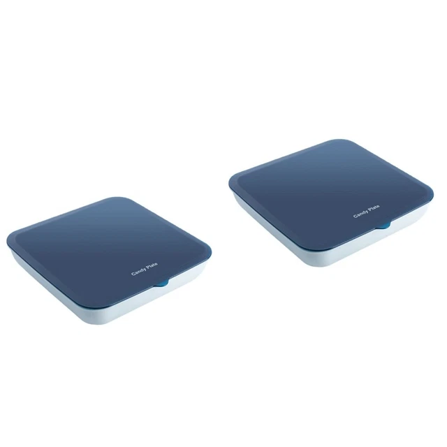 2x Snacks Partition Box Fach Serving Platter Dekorative Tabletts Küche Tablett
