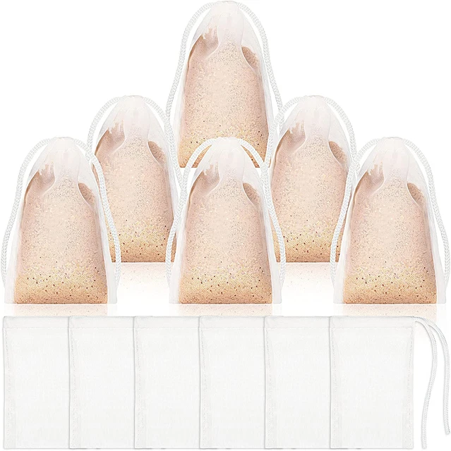 12 Pieces Small Aquarium Filter Bags 150 Micra Fine Filter Media Bags High Flow
