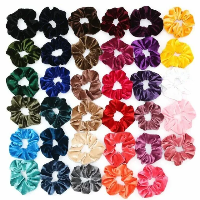 Velvet Scrunchies Elastic Hair Bobble Girls Headwear Hair Ponytail lot