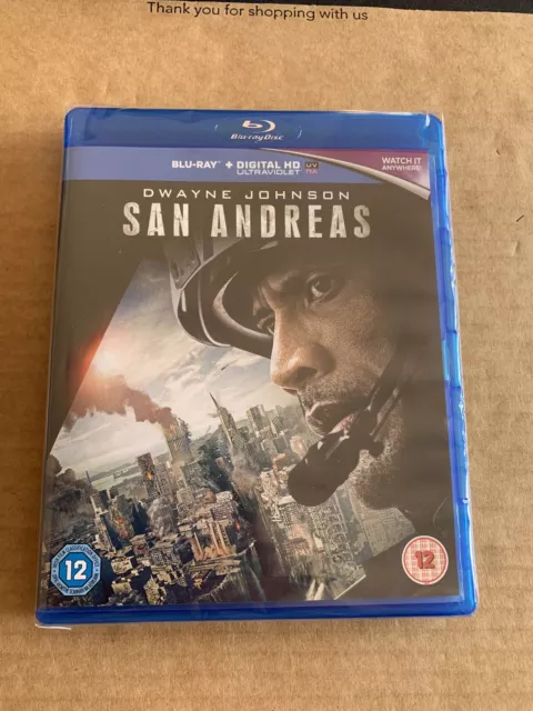 San Andreas (Dwayne Johnson) Blu Ray New & Sealed