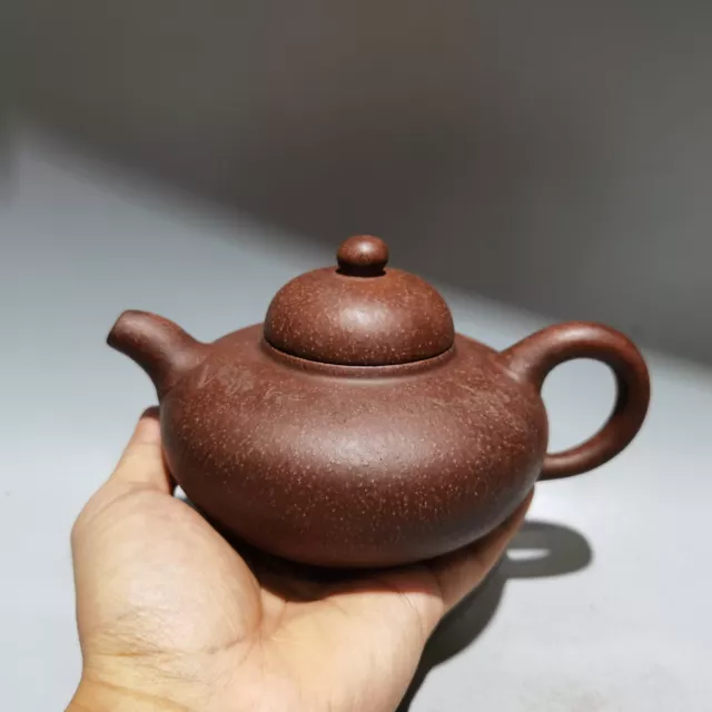 6.7″Yixing Zisha purple Clay pot Handmade Kung Fu Exquisite Huaying Teapot 邵友亭