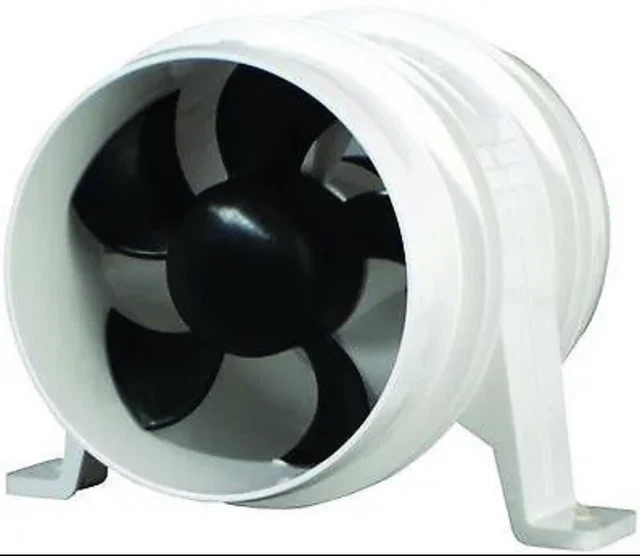 Attwood 4 inch Turbo In-Line Bilge Blower Marine Boat 1749-4 ATT 17494 53-1224