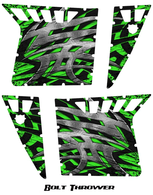 POLARIS RZR PRO Armor Door Graphics Kit Creatorx Decals Stickers Btg