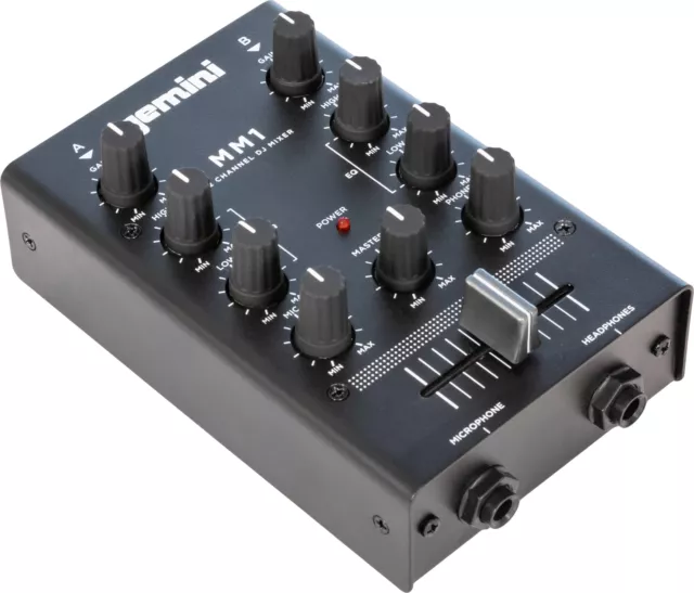 Gemini MM-1 - 2 Kanal Mini DJ Mixer 2