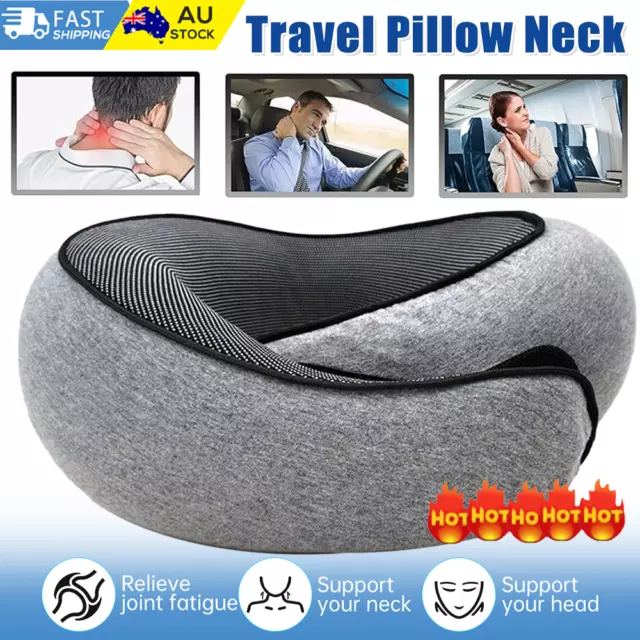 Memory Foam U Shaped Travel Pillow Neck Support Soft Head Rest Plane Car Cushion