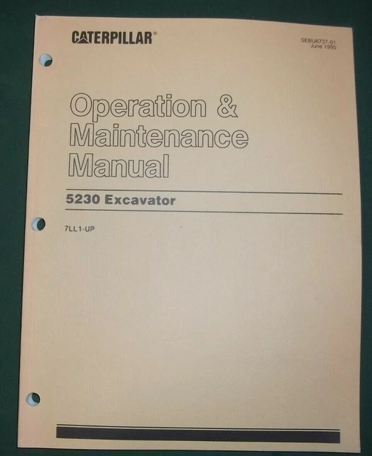 Manuel De Réparation Atelier Caterpillar E120B - Série 6JF1-UP - Référence SENR4560 - Pour Excavatrices