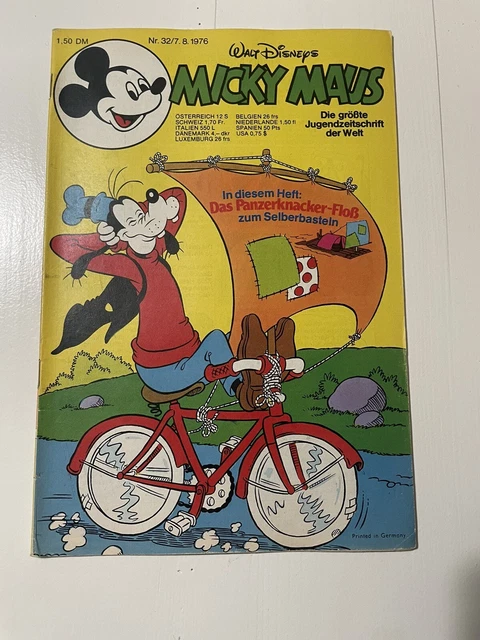 Micky Maus 36/1976 mit Beilage Mickys Western Express