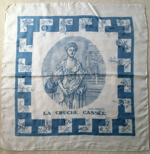 PROCHOWNICK Foulard soie TBEG vintage Scarf 66x68 cm EUR 26,00 - FR
