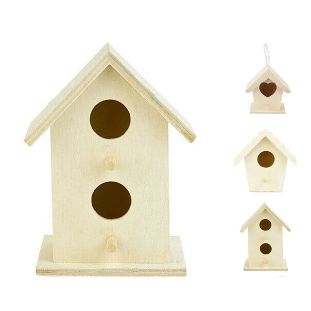 Mangeoire Oiseaux Navaris Bois - 21x18x26cm - 2 Frontaux Interchangeables - Anti-Pluie - Jardin Balcon