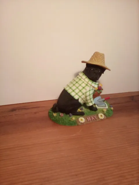 Pug Dog Figurine By The Danbury Mint