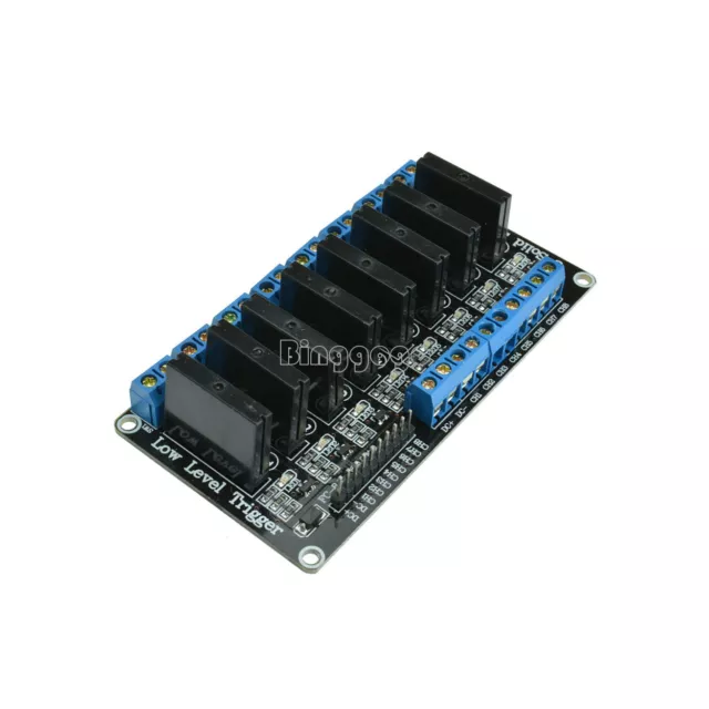 250V 2A 5V 8Ch Low Level Trigger Solid State Relay Module Fuse for Arduino