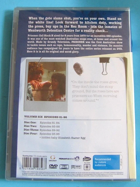 PRISONER Cell Block H Volume 6 DVD Episodes 81-96 NEW SEALED All Region 2