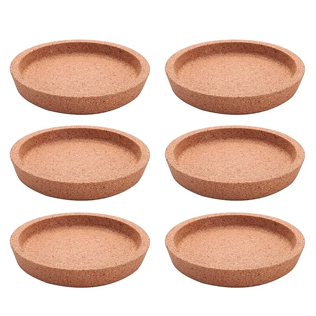 Paquete de 6 posavasos de corcho, 4 confirmadores de calor absorbentes redondos de corcho Q2G7
