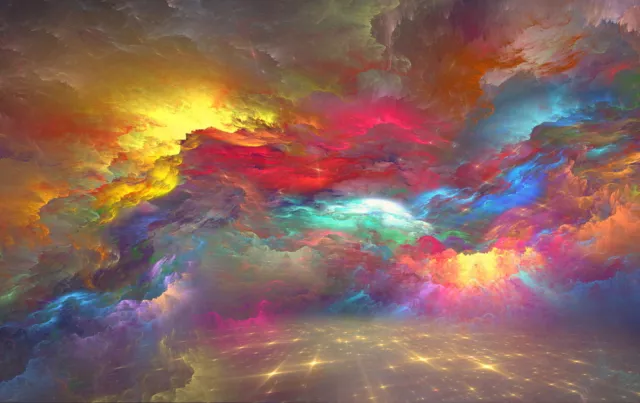 Abstract beautiful Cloud Painting Canvas Print Home Decor Wall Art 900x600mm