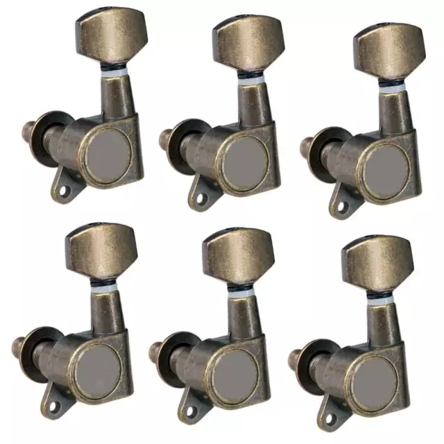 6 Pieces 6L Sealed Gear Guitar String Tuning Pegs Keys Tuners Machine Heads