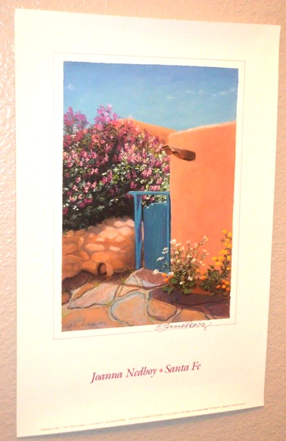 Gateway to Lilacs  12"  x 18" Print Signed by Joanna Nedboy Santa Fe, New Mexico