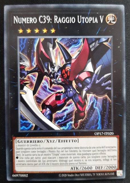 NUMERO C39 RAGGIO UTOPIA V Comune in Italiano OP17-IT020 YUGIOH NUMERO C39 RAGGIO UTOPIA V Comune in Italiano OP17-IT020 YUGIOH